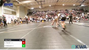 67 lbs Semifinal - Easton Terrell, Springdale Youth Wrestling vs Riley McClure, Berryhill Wrestling Club