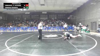 138 lbs 1st Place Match - Jeremiah Negrete, Roosevelt vs Emmanuel, A. Alatorre, Tulare Western