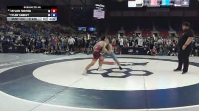 144 lbs Champ. Rd Of 32 - Taylor Torres, Colorado vs Tyler Yancey, Texas
