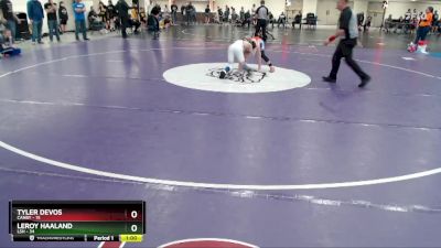 88 lbs Placement (4 Team) - LeRoy Haaland, LSH vs Tyler DeVos, Canby