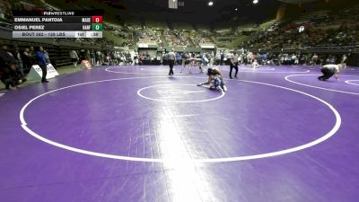 128 lbs Consi Of 16 #1 - Emmanuel Pantoja, Madera South vs Osiel Perez, Hanford West