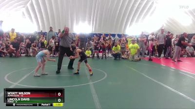 48 lbs Round 1 (8 Team) - Wyatt Wilson, Alpha Elite vs Lincoln Davis, FORGE