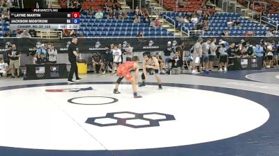 120 lbs Champ. Rd Of 128 - Layne Martin, Michigan vs Jackson Mostrom, Washington