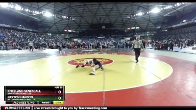 67 lbs 1st Place Match - Paxton Hanson, Mat Demon Wrestling Club vs Kneeland Senescall, Big Cat Wrestling Club