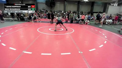 132 lbs Consi Of 8 #2 - Hayes Harpenau, North Atlanta High School Wrestling vs Beau Richardson, Georgia