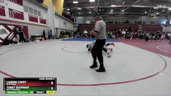 285 lbs Cons. Round 5 - Landen Cavey, Blue Ridge vs Tobey Shumway, Mica Mountain