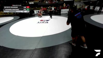 Quarters - Onyinye Oragwam, Lion Of Judah Wrestling Academy vs Katianna Martinez, Community Youth Center - Concord Campus Wrestling