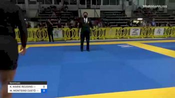 KENDALL MARIE REUSING vs MAYARA MONTEIRO CUSTÓDIO 2021 Pan IBJJF Jiu-Jitsu No-Gi Championship