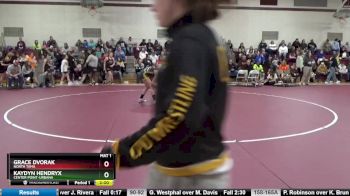 114-117 lbs 1st Place Match - Kaydyn Hendryx, Center Point-Urbana vs Grace Dvorak, North Tama