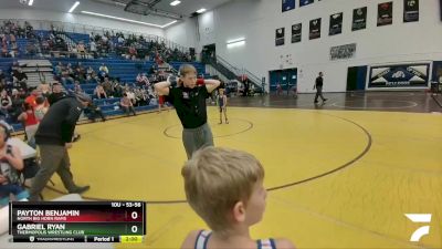 53-56 lbs Round 3 - Payton Benjamin, North Big Horn Rams vs Gabriel Ryan, Thermopolis Wrestling Club