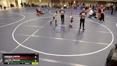 72 lbs Finals (8 Team) - Dawson Carter, Flat Earth vs Carter Crouley, Lakeville