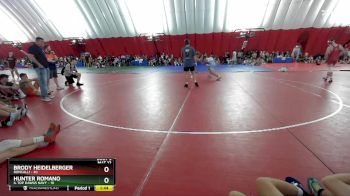190 lbs Round 1 (6 Team) - Hunter Romano, IL Top Dawgs NAVY vs Brody Heidelberger, Roncalli