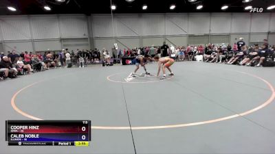 113 lbs Placement Matches (8 Team) - Cooper Hinz, Iowa vs Caleb Noble, Illinois