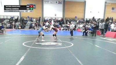 100 lbs Consi Of 8 #2 - Alyssa Marciano, North Providence vs Sophia Gordon, South Windsor