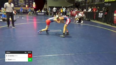 80 lbs Consy 6 - Donald Crawley, Bristol Township vs Joshua Dean, Neshaminy