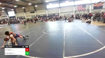 130 lbs Quarterfinal - Alejandro Tarin, East Valley WC vs Ryan Russell-Ortiz, AHA Patriots Wrestling