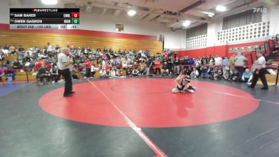 120 lbs Consi Of 8 #2 - Sam Baker, Campbell vs Owen Gagnon, Nashua North