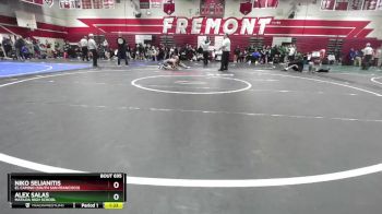 106 lbs 1st Place Match - Alex Salas, Matilda High School vs Niko Selianitis, El Camino (South San Francisco)