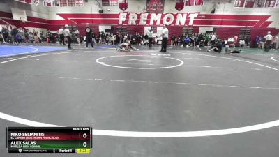 106 lbs 1st Place Match - Alex Salas, Matilda High School vs Niko Selianitis, El Camino (South San Francisco)