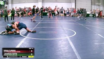 130 lbs Quarterfinal - Noah Curren, All American Training Center vs Leonidas Giatis, Elevate Wrestling Club