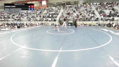 U23 Women - 50 lbs Cons. Round 1 - Sarina Gunn, VA vs Mana Chanthasone, NE