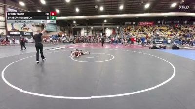 90 lbs Champ. Round 1 - Chris Tezak, Lockwood Wrestling Club vs Bryson Peterson, Team Champs