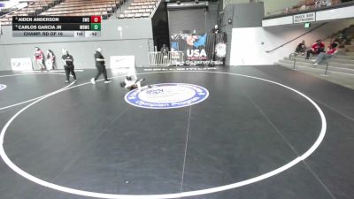 84 lbs Champ. Rd Of 16 - Carlos Garcia Jr, Mad Dawg Wrestling Club vs Aiden Anderson, Sunnyvale Wrestling Club