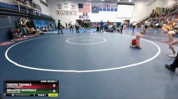 120 lbs Cons. Round 2 - Tristen Tromble, Natrona County vs Benjamin Whitright, Cheyenne East