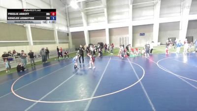 70-77 lbs Quarterfinal - Preslie Abbott, Sanderson Wrestling Academy vs Kenzlee Ledbetter, Team Prestige Wrestling