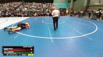 132 lbs Champ. Round 1 - Kai Carson, La Grande High School vs Isaid Solis, Fernley