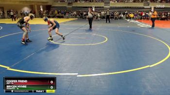 125 lbs Cons. Round 1 - Brycen Myhre, Minneota vs Cooper Friend, DGF