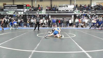 120 lbs Consi Of 8 #1 - Jonothan Stowik, Cumberland vs James Lefernier, Barrington