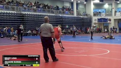 215 lbs Quarterfinal - Brady Long, DeKalb vs Deandre Burkes, Waite