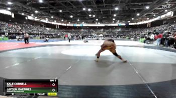 126 lbs Cons. Round 5 - Kale Cornell, Burns vs Jayden Martinez, Hermiston Oregon