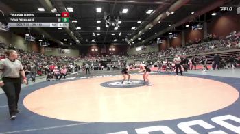 3A 110 lbs Quarterfinal - Chloe Hague, Union vs Kajsia Jones, Carbon