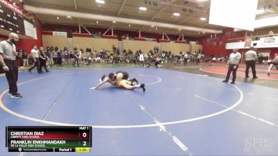 159 lbs Semifinal - Franklin Enkhmandakh, De La Salle High School vs Christian Diaz, Liberty High School