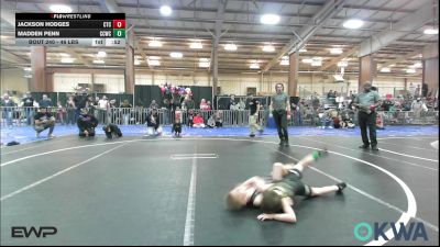 46 lbs Consi Of 8 #2 - Jackson Hodges, Comanche Takedown Club vs Madden Penn, Cotton County Wrestling Club