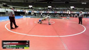 132 lbs Finals (2 Team) - Lincoln Massaro, Ocean Lakes vs Salvador Cardenas, Mathews