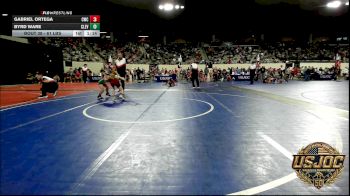 61 lbs Round Of 16 - Gabriel Ortega, CacheWrestlingClub vs Byrd Ware, Cleveland Take Down Club