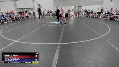 150 lbs Placement Matches (16 Team) - Maddox Shaw, Pennsylvania vs Wesley Madden, Oklahoma Blue