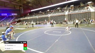 66 lbs Quarterfinal - Grayson Troutman, Heights Wrestling Club MT vs Krieger Budd, Other Team