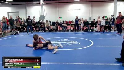 80 lbs Round 3 (8 Team) - Steven Becker Jr, Dragon United vs Brixton Archuleta, Rough House