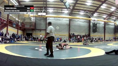 135 lbs Quarterfinal - Erin Delling, Parkway Central High School vs Juliana Van Slyke, Mt. Lebanon