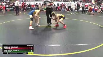 77 lbs Semis & 1st Wrestleback (8 Team) - Marshall Kopietz, Grand Ledge vs Zeekial Denault, Clarkston