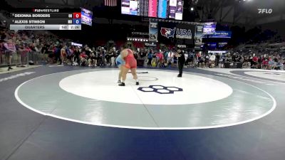 235 lbs Quarters - Deionna Borders, OH vs Alexis Stinson, MO