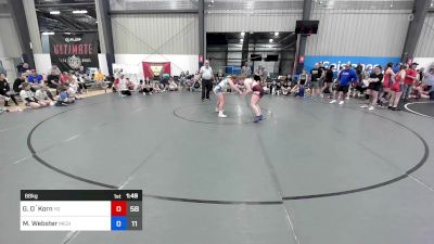 68 kg Rr Rnd 4 - Grace O`Korn, Young Guns vs Mackenna Webster, Michigan Rev Blue