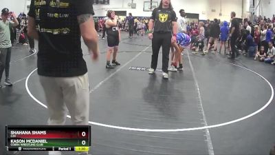 140 lbs Round 1 - Kason McDaniel, Cobra Wrestling Club vs Shahana Shams, C2X