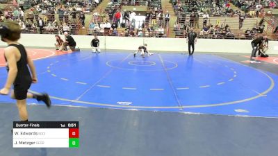 73 lbs Quarterfinal - Worth Edwards, Social Circle USA Takedown vs Jacob Metzger, Georgia