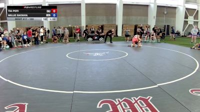 130 lbs Cons. Round 3 - Tia Poti, California vs Millie Batavia, Nevada