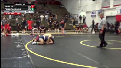 197 lbs Quarterfinal - Brian Valdespino, Cerritos College vs Vaea Salt, Sacramento City College